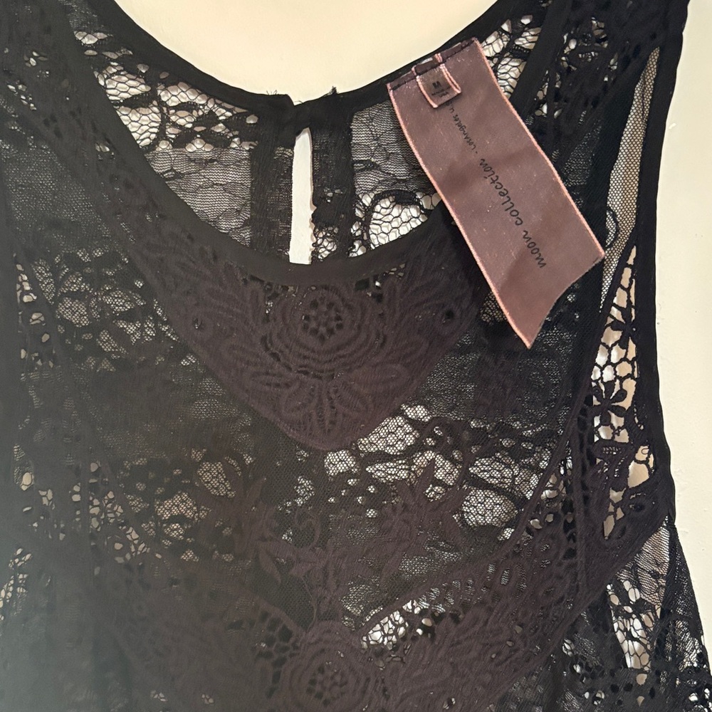 Moon Collection Black Lace Blouse - Picture 2 of 7